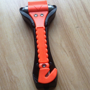 Planet Gates 2 in 1 Mini Car Safety Hammer Life Saving Escape Emergency Hammer Seat Belt Cutter Window Glass Breaker Car Rescue Red Hammers