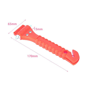 Planet Gates 2 in 1 Mini Car Safety Hammer Life Saving Escape Emergency Hammer Seat Belt Cutter Window Glass Breaker Car Rescue Red Hammers