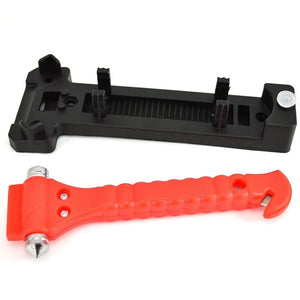 Planet Gates 2 in 1 Mini Car Safety Hammer Life Saving Escape Emergency Hammer Seat Belt Cutter Window Glass Breaker Car Rescue Red Hammers