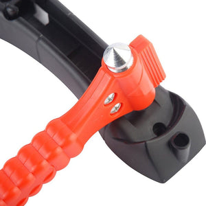 Planet Gates 2 in 1 Mini Car Safety Hammer Life Saving Escape Emergency Hammer Seat Belt Cutter Window Glass Breaker Car Rescue Red Hammers