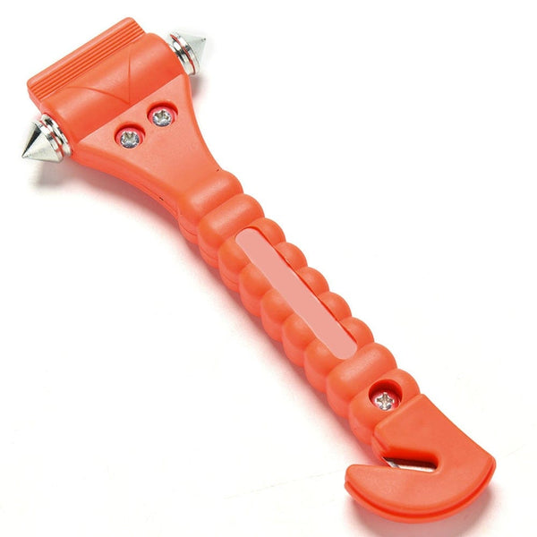 Planet Gates 2 in 1 Mini Car Safety Hammer Life Saving Escape Emergency Hammer Seat Belt Cutter Window Glass Breaker Car Rescue Red Hammers