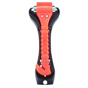 Planet Gates 2 in 1 Mini Car Safety Hammer Life Saving Escape Emergency Hammer Seat Belt Cutter Window Glass Breaker Car Rescue Red Hammers