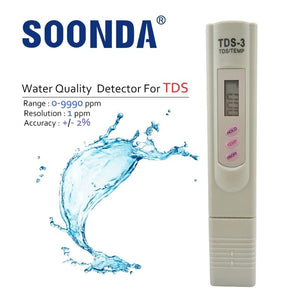 Planet Gates 2-in-1 PPM Water TDS Meter Tester Drinking Water Quality Analyzer Monitor Filter Rapid Test Aquarium Hydroponics Pools PPM TDS-3