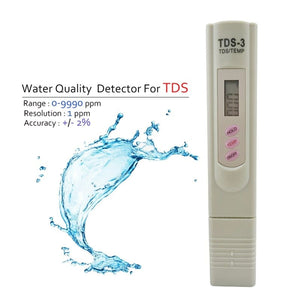 Planet Gates 2-in-1 PPM Water TDS Meter Tester Drinking Water Quality Analyzer Monitor Filter Rapid Test Aquarium Hydroponics Pools PPM TDS-3
