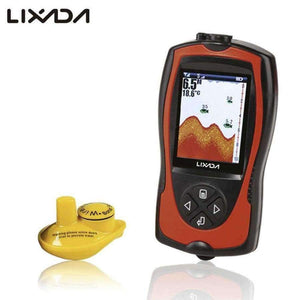 Planet Gates 2-in-1 Rechargeable Fish Finder 2.4inch LCD Wireless Sonar Transducer Depth Locator ICE Ocean Alarm Fishing Detector