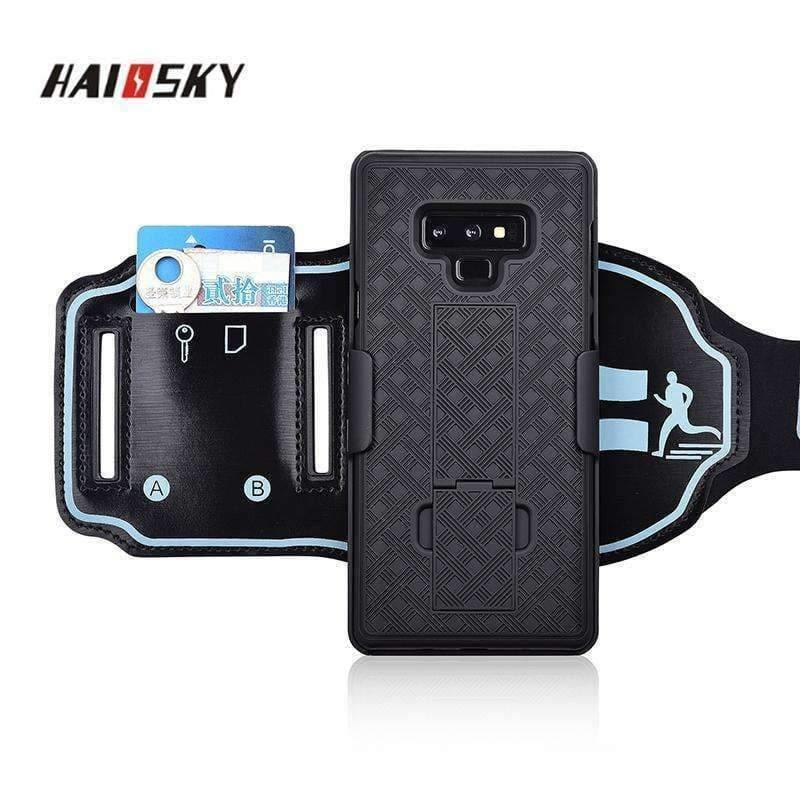 Planet Gates 2 in 1 Sports Armband Case For Samsung Galaxy Note 9 Gym Running Work Out Phone Holder Arm Band For Samsung Note 9 Case