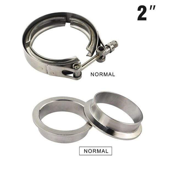 Planet Gates 2 Inch 2" 2.5" 3" 3.5" 4" Car Motocycle Steel Stainless Flange V band Exhaust Clamp V-Band 1.5 2 2.5 3 3.5 4 Inch Vband Clamps