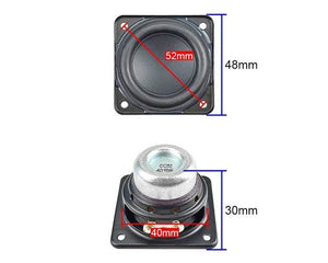 Planet Gates 2 Inch 48mm Full Frequency Speaker 4OHM 15W Neodymium Bass Loudspeaker 20 Core Voice Coil Rubber Edge Repair Audio Driver 2pcs