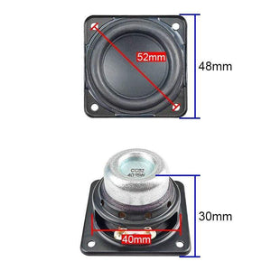 Planet Gates 2 Inch 48mm Full Frequency Speaker 4OHM 15W Neodymium Bass Loudspeaker 20 Core Voice Coil Rubber Edge Repair Audio Driver 2pcs