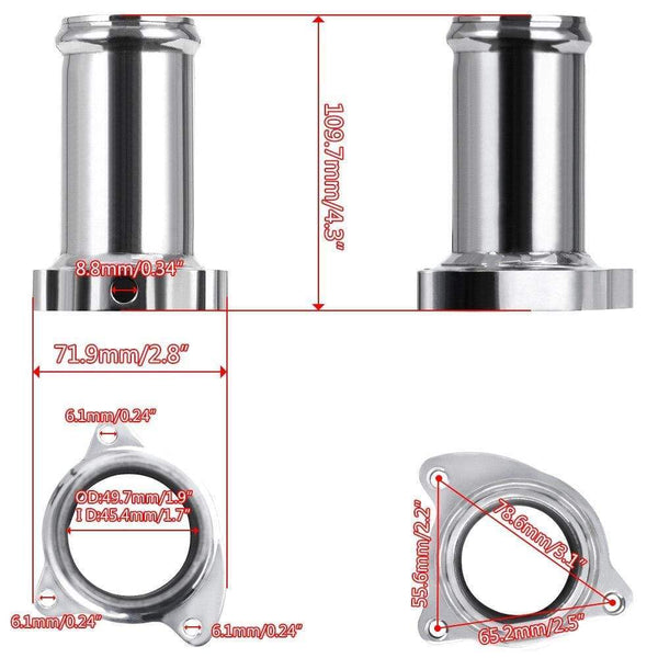 Planet Gates 2 inch 50mm EGR Delete kit Valve Replacement Pipe For 1.9 8v TDI VE 90 / 110 and PD100 / PD115 Diesel Delete kit VR-EGR01