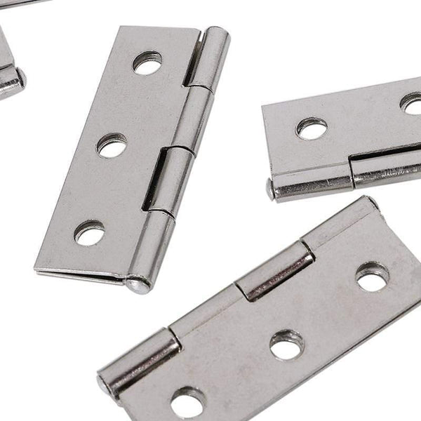 2-inch Cupboard Cabinet Door Folding Butt Hinges Silver Tone 15 Pcs