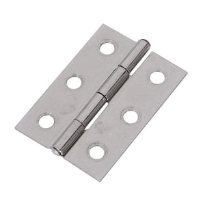 2-inch Cupboard Cabinet Door Folding Butt Hinges Silver Tone 15 Pcs