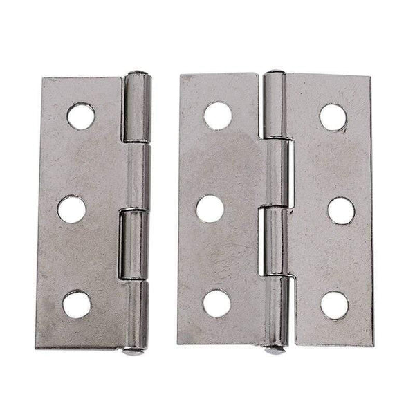 2-inch Cupboard Cabinet Door Folding Butt Hinges Silver Tone 15 Pcs