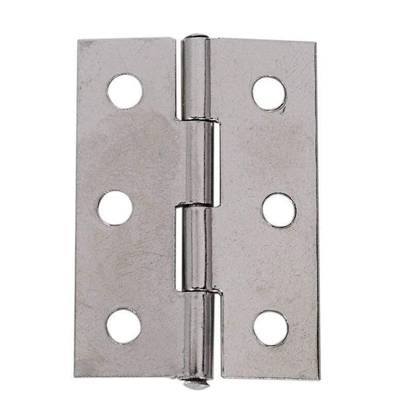 2-inch Cupboard Cabinet Door Folding Butt Hinges Silver Tone 15 Pcs