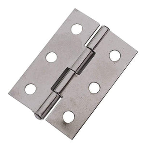 2-inch Cupboard Cabinet Door Folding Butt Hinges Silver Tone 15 Pcs