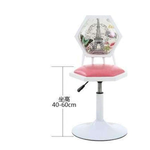 Planet Gates 2 Iron art bar chair. European-style bar chair lifting high footstool. Household backrest stool.