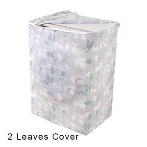 Planet Gates 2 Leaves Cover Washing Machine Dust Covers Organizer Washer Lid Appliance Layer Protector Coat Storage Case Organization Accessories Item
