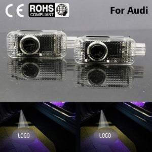 Planet Gates 2 LED Logo Light Shadow Projector Car Door Courtesy Laser fit for Audi A8L A7 A6L Q3 A5 A4L A4A6 A1 R8  Q7 Q5 TT A8 (Fits: Audi)