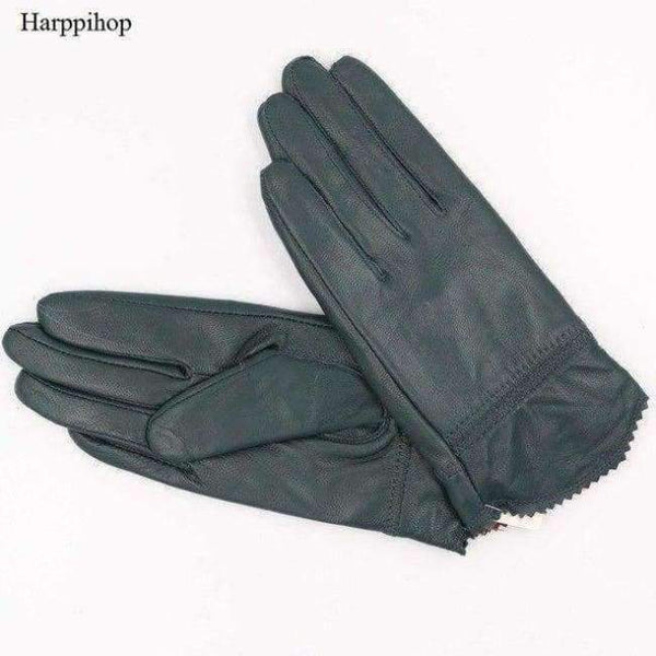 Planet Gates 2 / M 2018 new autumn winter lady sexy modal Fashion women's genuine mesh leather Bow knot driving car pole dancing gloves Mittens