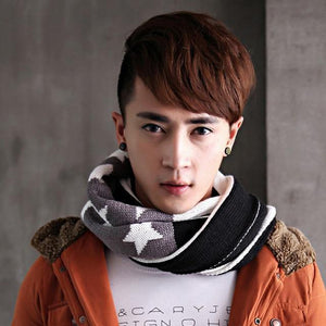 Planet Gates 2 Men Fashion Women Stars Cotton Long Shawl Winter Thickness Knitted US Flag Scarves Charm Chevron