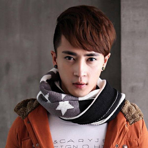 Planet Gates 2 Men Fashion Women Stars Cotton Long Shawl Winter Thickness Knitted US Flag Scarves Charm Chevron