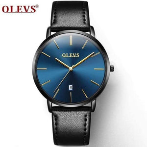 Planet Gates 2 Men Watches Luxury  Quartz Genuine Leather Strap Minimalist  Wrist Watches Waterproof High Quality Relogio