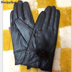 Planet Gates 2 / One Size Cheap price discount 2017 100%   genuine leather gloves female sheepskin gloves women's thin thermal mink hair ball fashion