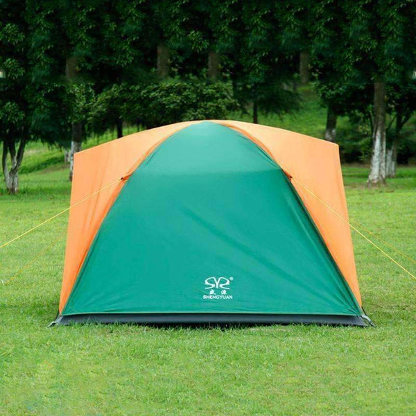 Planet Gates 2 Orange and green / China Camping Tent Double Layers Outdoor Fishing Tourist Tent Ultralight 1-2/3-4 Person Beach Tent Anti-UV Sun Shade Tent