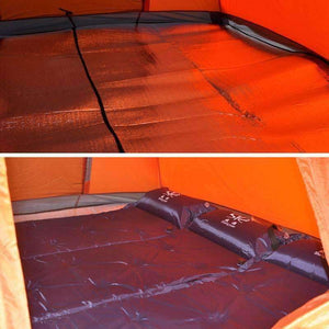 Planet Gates 2 Orange and green / China Camping Tent Double Layers Outdoor Fishing Tourist Tent Ultralight 1-2/3-4 Person Beach Tent Anti-UV Sun Shade Tent