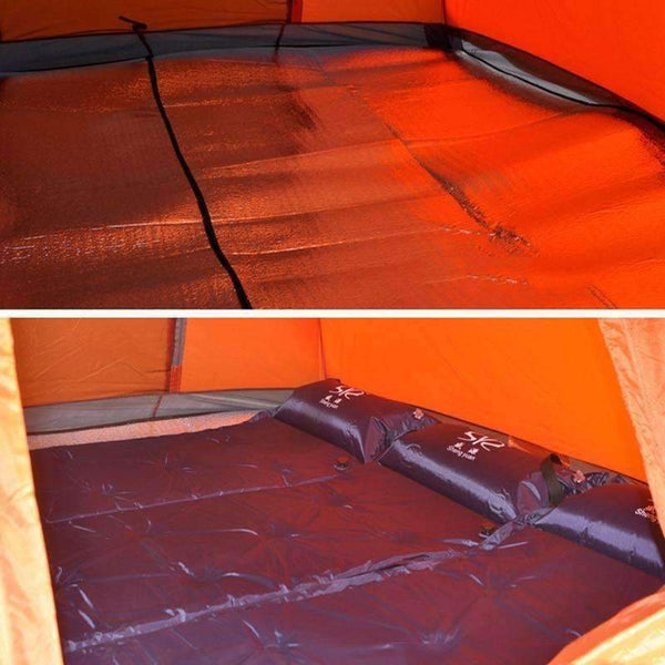 Planet Gates 2 Orange and green / China Camping Tent Double Layers Outdoor Fishing Tourist Tent Ultralight 1-2/3-4 Person Beach Tent Anti-UV Sun Shade Tent