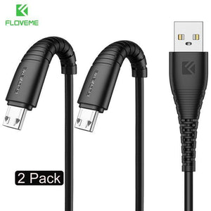 Planet Gates 2 Pack Black / 0.3m FLOVEME Micro Usb Cable 5v 2.4a Charging Data Fast Charger Cable For Samsung Xiaomi Phone Charger Cabel Microusb Cord Flat Wire