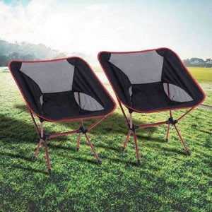 Planet Gates 2 pcs 2PCS Portable Folding Camping Chair Outdoor Fishing Seat Ultra-Light Foldable Chairs Seat For Fishing Pesca Picnic Beach And BBQ