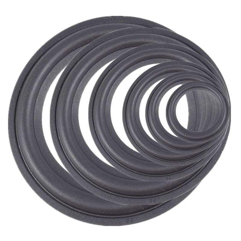 Planet Gates 2 PCS 4/5/6.5/8/10/12" Elastic Rubber Ring Speaker Surround Repair Foam Woofer Edge