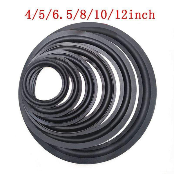 Planet Gates 2 PCS 4/5/6.5/8/10/12" Elastic Rubber Ring Speaker Surround Repair Foam Woofer Edge