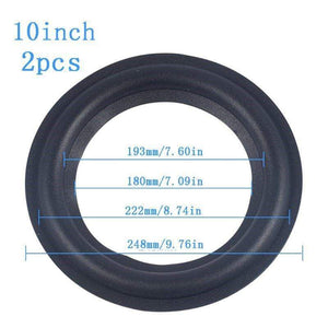 Planet Gates 2 PCS 4/5/6.5/8/10/12" Elastic Rubber Ring Speaker Surround Repair Foam Woofer Edge