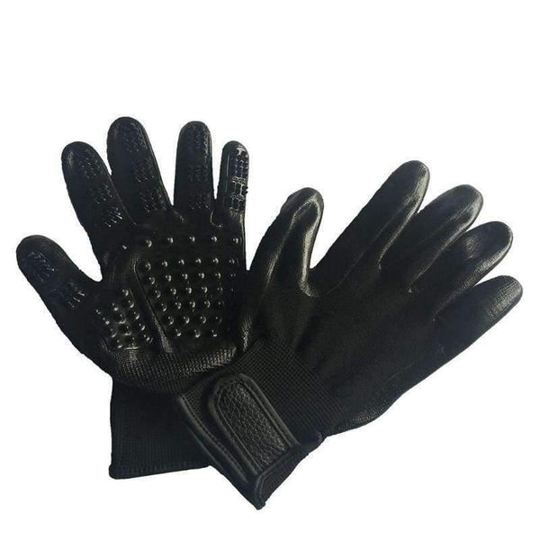 Planet Gates 2 Pcs Dog Grooming Gloves Dog Hair Cleaning Brush Advanced Rubber Enhanced Five Fingers Deshedding Pet Gloves For Dog