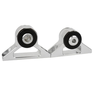 Planet Gates 2 Pcs Engine Mount Crossmember for Mitsubishi 4G63 4G93 Evo 1 2 3 1991-1995 Aluminum