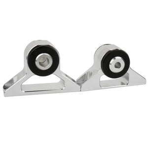 Planet Gates 2 Pcs Engine Mount Crossmember for Mitsubishi 4G63 4G93 Evo 1 2 3 1991-1995 Aluminum