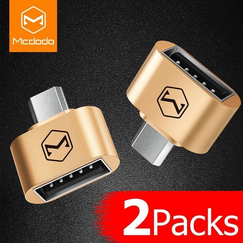 Planet Gates 2 Pcs Gold OTG Micro USB OTG Cable Adapter 2.0 Converter For Mobile Phone Android Samsung USB Tablet Pc to Flash Drive Mouse OTG Hub