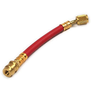 2 Pcs High & Low Pressure R12 To R134A Hose Adapter For Matched, Using With R134A Gauges Car Air Conditioning Kit (Red 12cm)