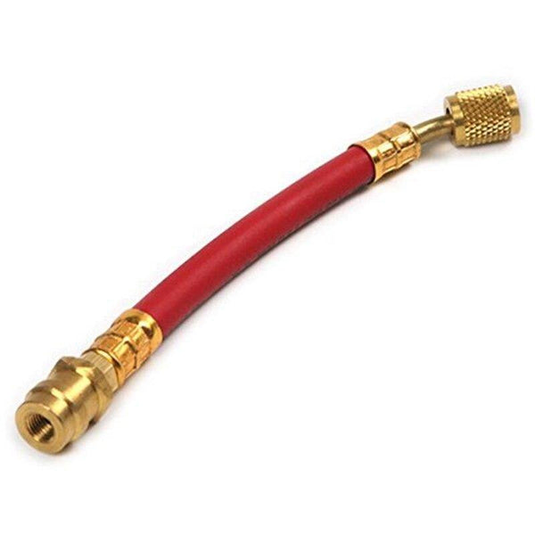 2 Pcs High & Low Pressure R12 To R134A Hose Adapter For Matched, Using With R134A Gauges Car Air Conditioning Kit (Red 12cm)