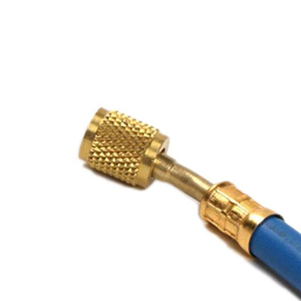 2 Pcs High & Low Pressure R12 To R134A Hose Adapter For Matched, Using With R134A Gauges Car Air Conditioning Kit (Red 12cm)