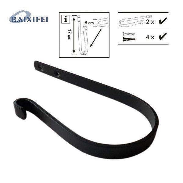 Planet Gates 2 Pcs Home Hardware Curtain Tieback  Wall Hook Curtain Buckle, U - shaped Tassel Hooks Buckle