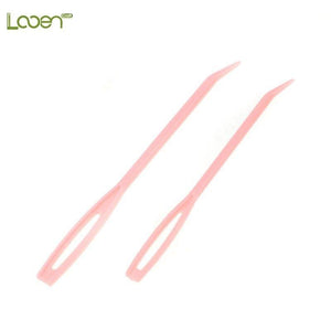 Planet Gates 2 Pcs Looen Bent Tip Yarn Knitting Needles Big Eye Sewing Needles Tapestry Darning Needle Arts Craft DIY Sewing Accessories (Light Grey)