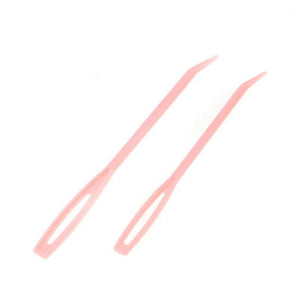 Planet Gates 2 Pcs Looen Bent Tip Yarn Knitting Needles Big Eye Sewing Needles Tapestry Darning Needle Arts Craft DIY Sewing Accessories (Light Grey)