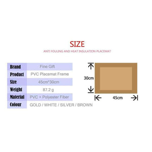 Planet Gates 2 Pcs/Lot Placemat For Dining Table PVC Placemats For Table Hot Mat Coaster Hot Pad Kitchen Accessories