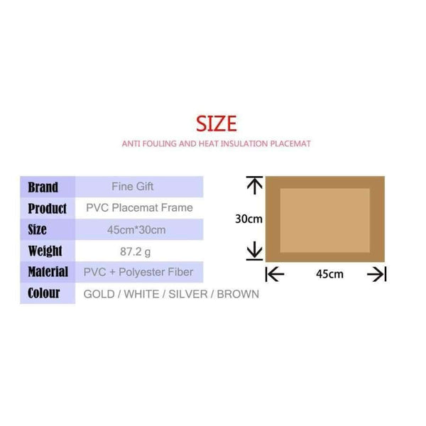 Planet Gates 2 Pcs/Lot Placemat For Dining Table PVC Placemats For Table Hot Mat Coaster Hot Pad Kitchen Accessories