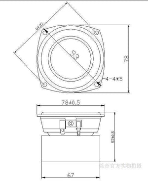 Planet Gates 2 PCS LOT Sounderlink Audio Labs 3'' 25W subwoofer woofer bass midrange speaker driver 3 inch 30W loudspeaker DIy