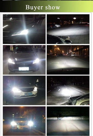 Planet Gates 2 PCS T1 Series 70W 7200LM 6000K H4 H1 H3 Turbo LED Car Headlight H7 H11 880/881 9005 HB3 9006 HB4  9007 HB5 Light Bulb