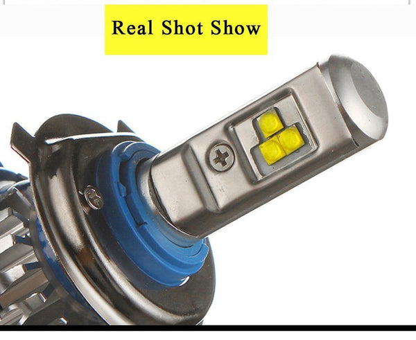 Planet Gates 2 PCS T1 Series 70W 7200LM 6000K H4 H1 H3 Turbo LED Car Headlight H7 H11 880/881 9005 HB3 9006 HB4  9007 HB5 Light Bulb